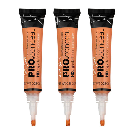 LA GIRL Pro Conceal Orange Corrector 3Pcs Set - ikatehouse
