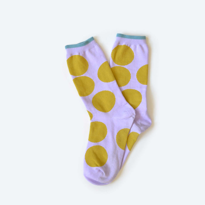 Lavender Big Dot Socks