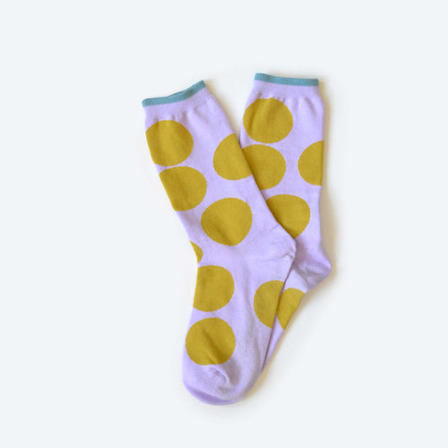 Lavender Big Dot Socks