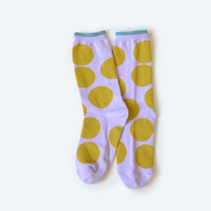 Lavender Big Dot Socks