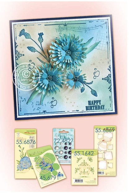 Leane Creatief - Lecreadesign Deco Clear Stamp - Cornflower 3D. Use this stamp set alone, or in combination with the Cornflower multi die set to add detail to your die cut projects. Available at Embellish Away located in Bowmanville Ontario Canada.