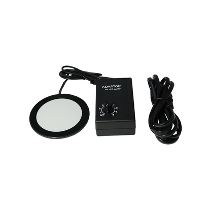 LED Microscope Back Light Diameter 72mm 2W, SKU ML21231113, three quarter front view