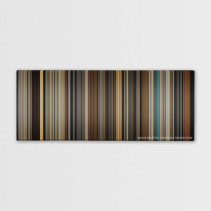 Legend color palette canvas print: thousands of thin vertical stripes of color
