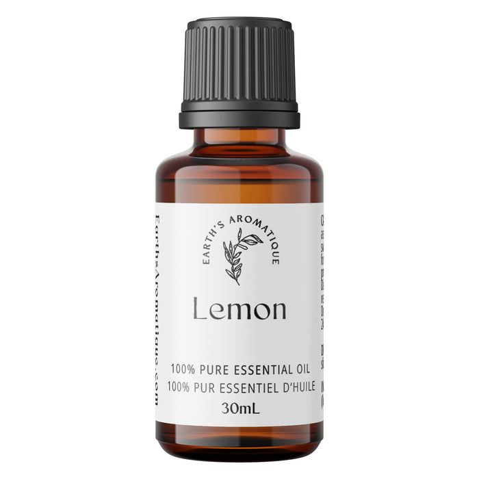 Bottle of Earth's Aromatique Lemon Essential Oil 30 mL