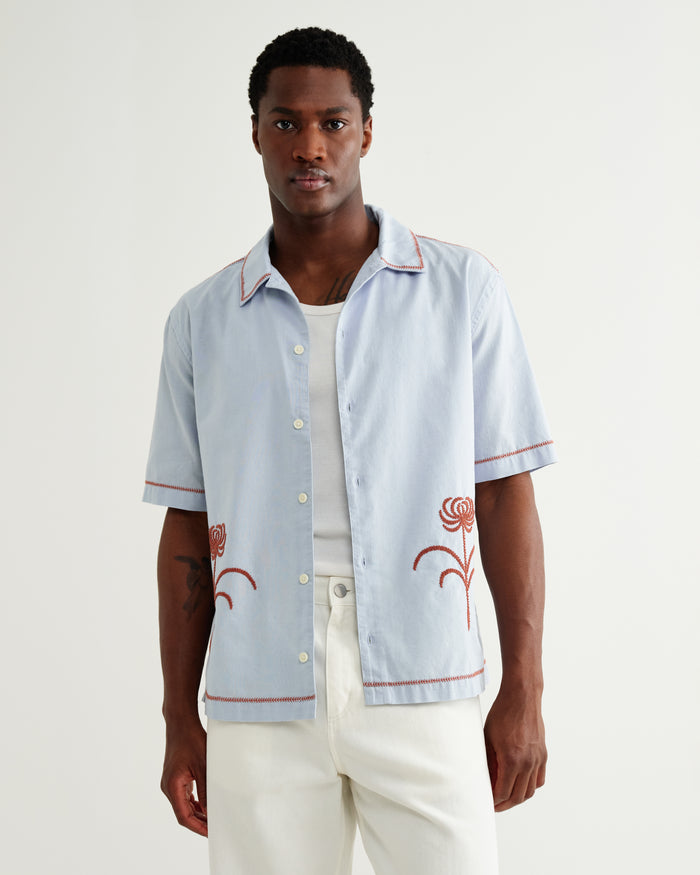 Light Blue Keats Dahlia SS Shirt