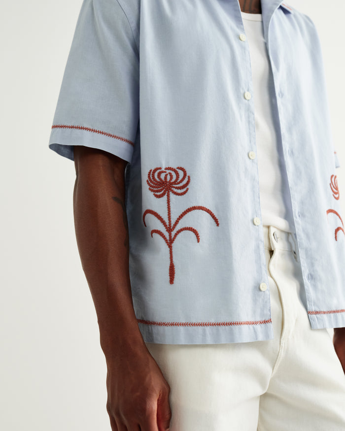 Light Blue Keats Dahlia SS Shirt