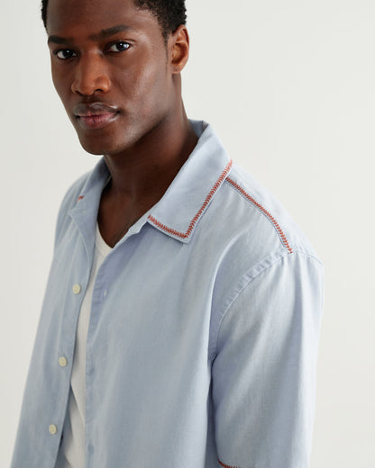 Light Blue Keats Dahlia SS Shirt