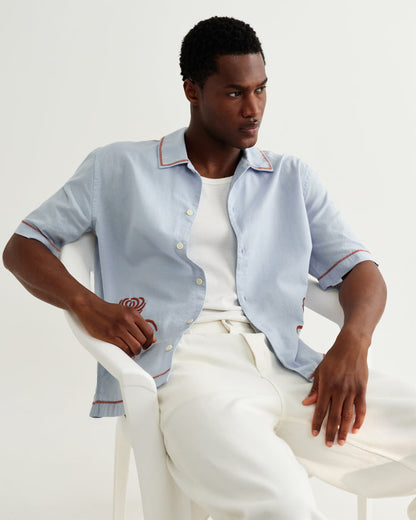 Light Blue Keats Dahlia SS Shirt