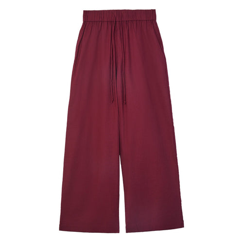 Linen Pants (Maroon)
