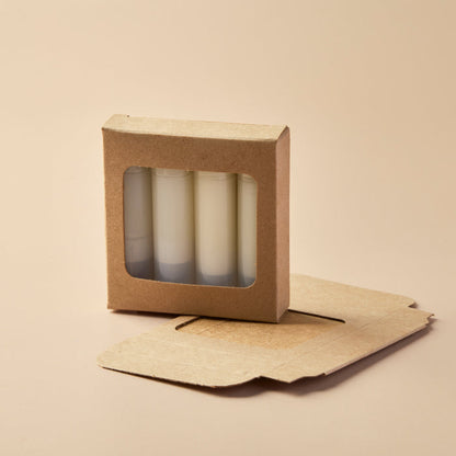 Lip Tube Box (Holds 4 Tubes) - KRAFT COLOR - product detail