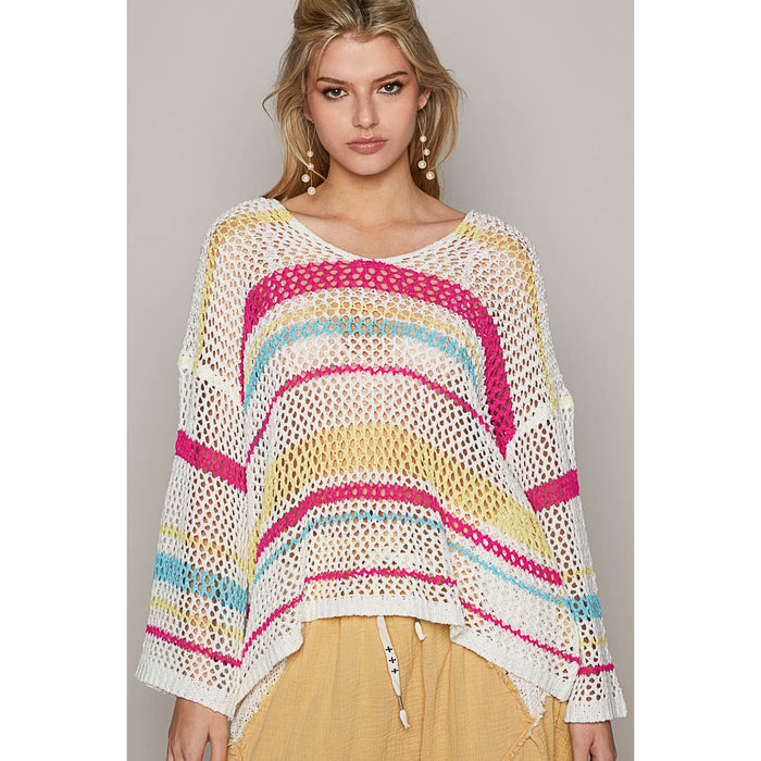 Long Sleeve Stripe Sweater