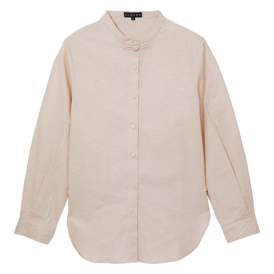 Long-Sleeved Blouse (Nude)