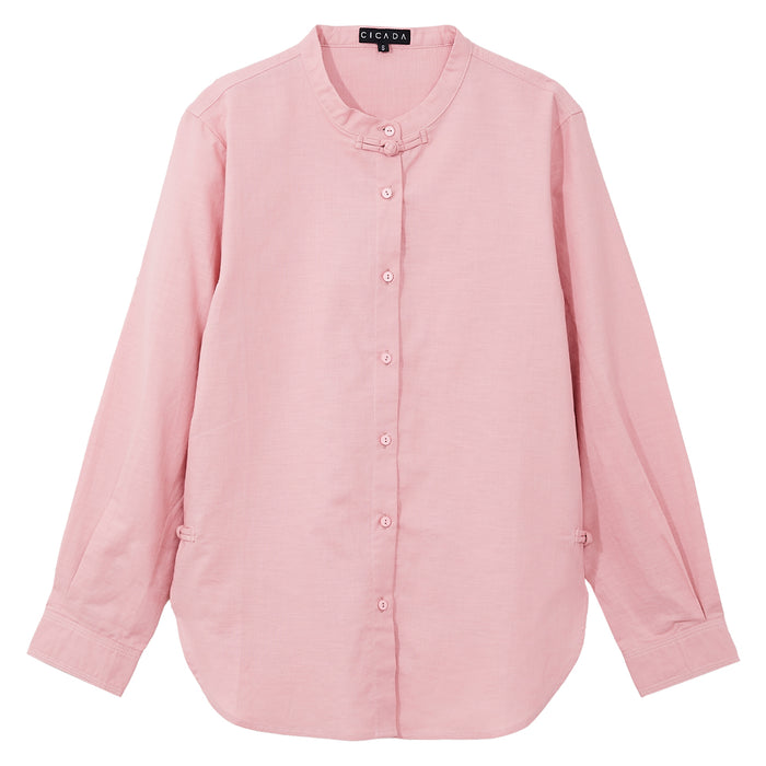 Long-Sleeved Blouse (Pink)