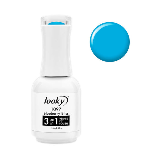 Looky Vernis Gel 3 en 1 #1097 Blueberry Bliss (Collection Macaron)