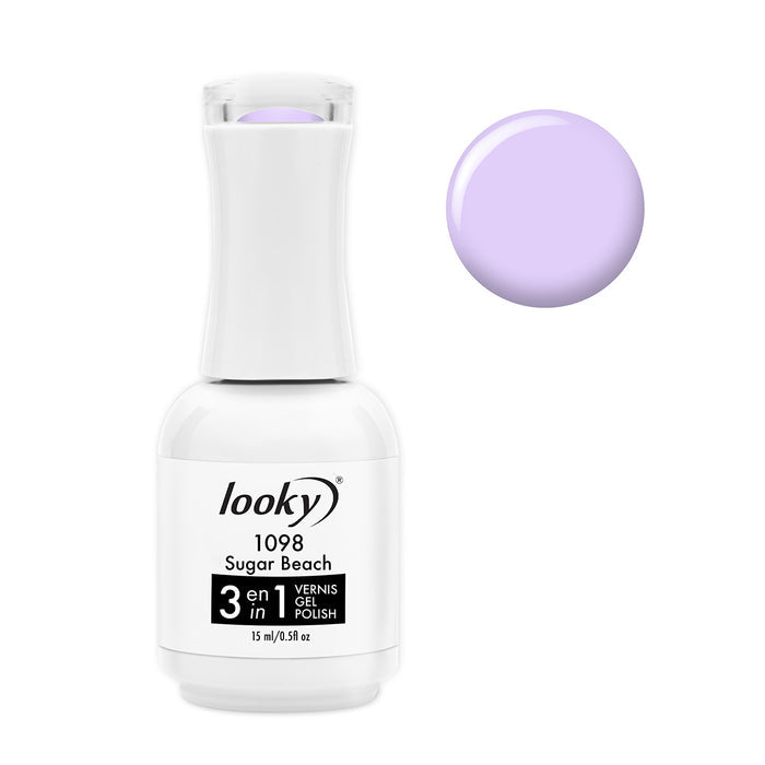Looky Vernis Gel 3 en 1 #1098 Sugar Beach (Collection Brisa de Rio)