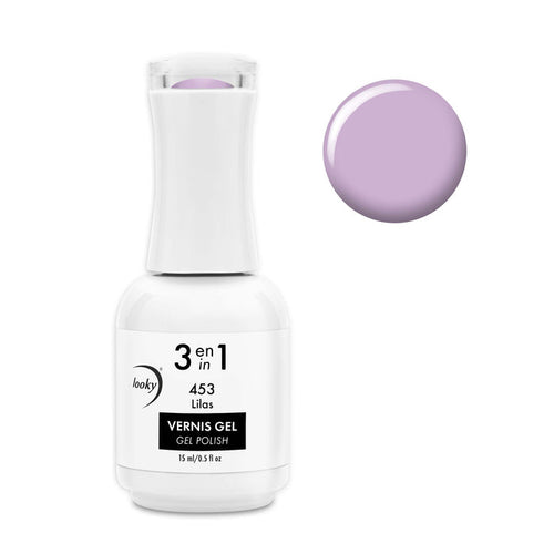 Looky Vernis Gel 3 en 1 #453 Lilas (Collection Sarah Couture) (EXCLUSIVITÉ WEB)