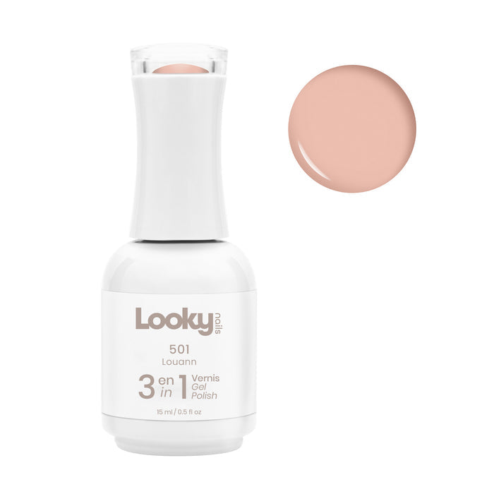 Looky Vernis Gel 3 en 1 #501 Louann (Collection Milky)
