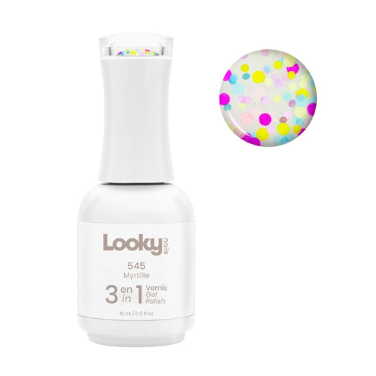 Looky Vernis Gel 3 en 1 #545 Myrtille (Collection Limonade)