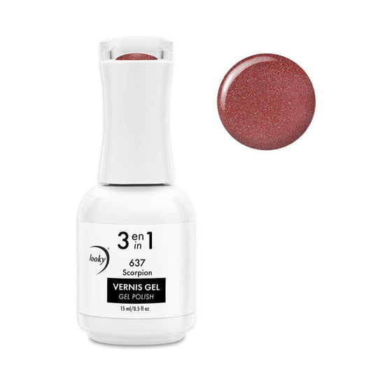 Looky Vernis Gel 3 en 1 #637 Scorpion (Collection Astro) (EXCLUSIVITÉ WEB)