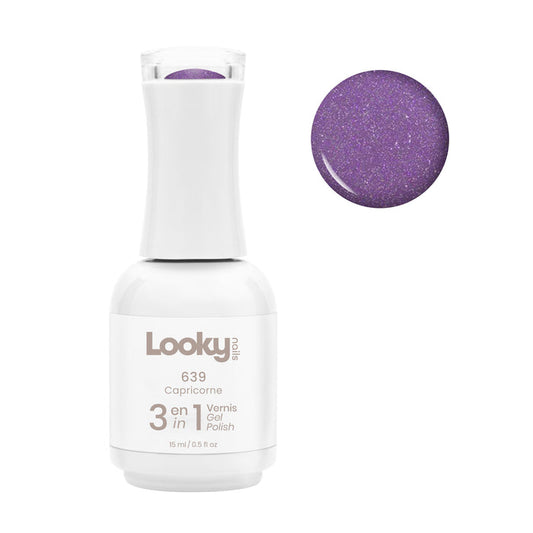 Looky Vernis Gel 3 en 1 #639 Capricorne (Collection Astro)