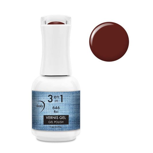 Looky Vernis Gel 3 en 1 #646 Roi (Collection MANucure)