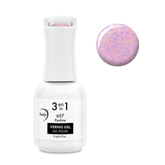 Looky Vernis Gel 3 en 1 #657 Pauline (Crazy Love) (EXCLUSIVITÉ WEB)