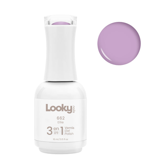 Looky Vernis Gel 3 en 1 #662 Ellie (Crazy Love)