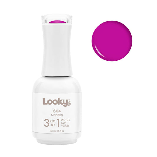 Looky Vernis Gel 3 en 1 #664 Mariska (Crazy Love)