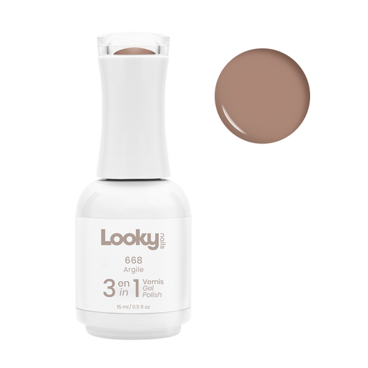 Looky Vernis Gel 3 en 1 #668 Argile (Sarah Couture 2022)