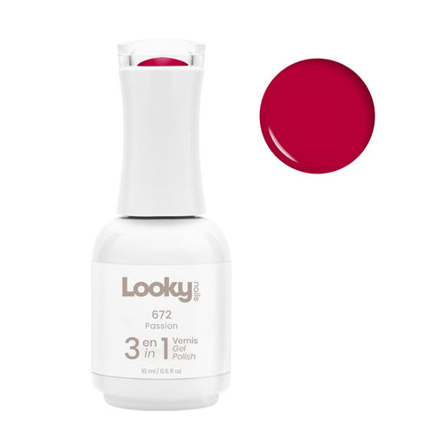 Looky Vernis Gel 3 en 1 #672 Passion (Sarah Couture 2022)