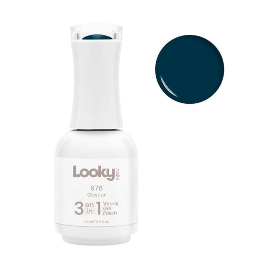 Looky Vernis Gel 3 en 1 #676 Obscur (Sarah Couture 2022)