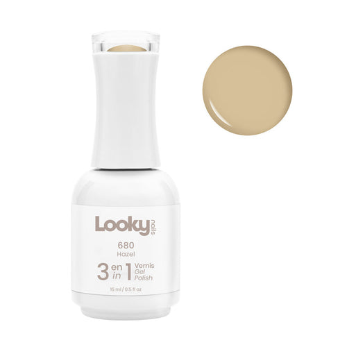 Looky Vernis Gel 3 en 1 #680 Hazel (Collection Milkshake)