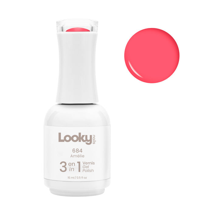 Looky Vernis Gel 3 en 1 #684 Amélie (Collection Milkshake)