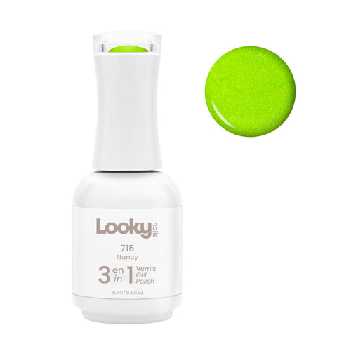 Looky Vernis Gel 3 en 1 #715 Nancy (Collection Disco Fluo)