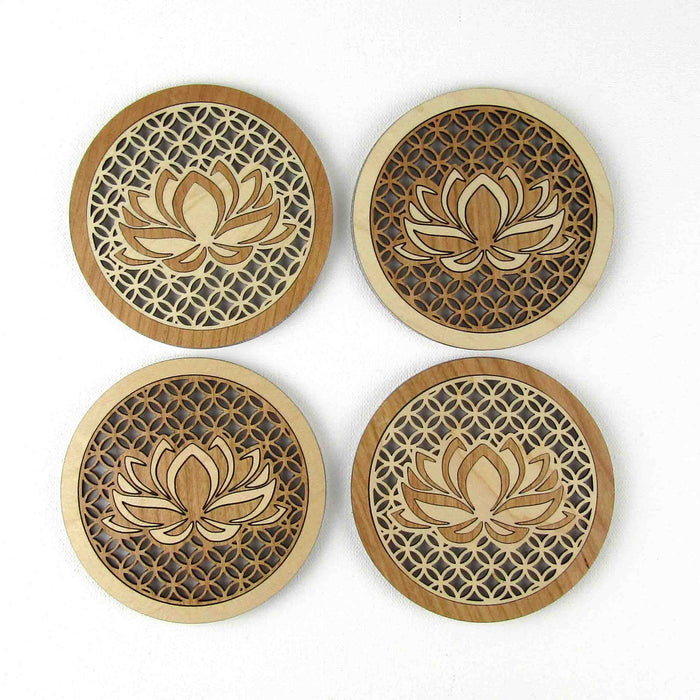 Lotus Shippo Coasters (set of 4)