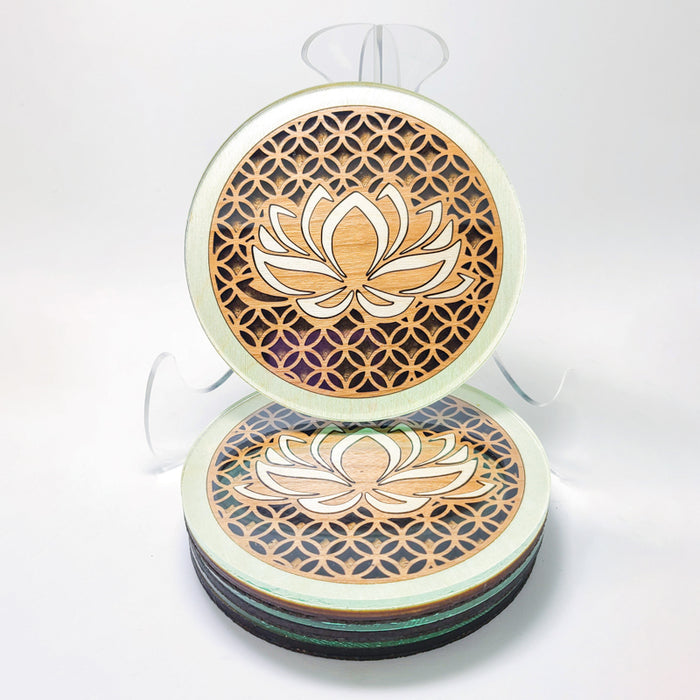 Lotus Shippo Coasters (set of 4)