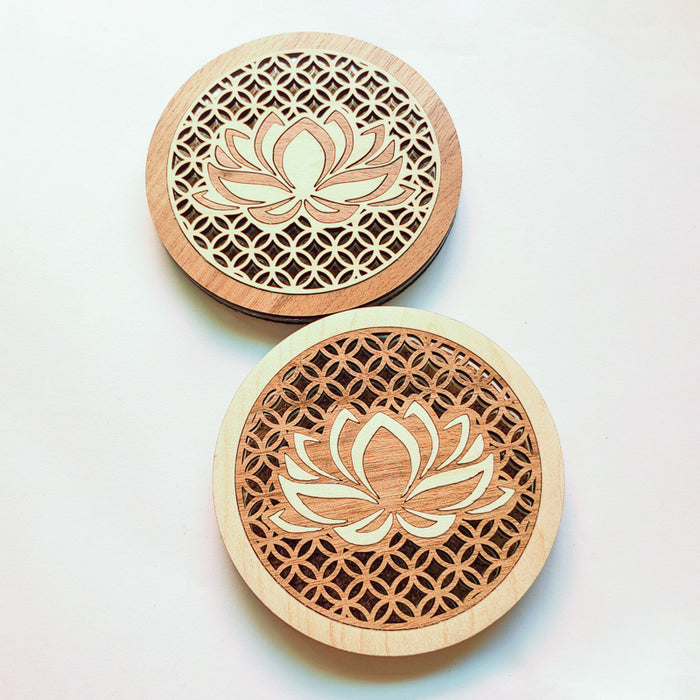 Lotus Shippo Coasters (set of 4)