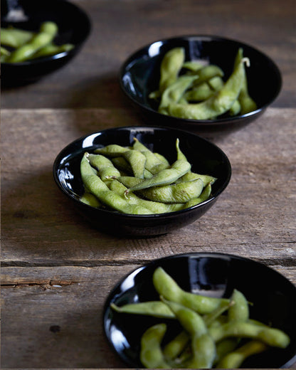Low Black Bowl