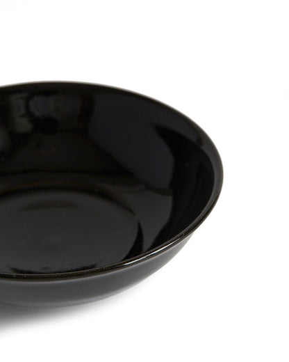 Low Black Bowl