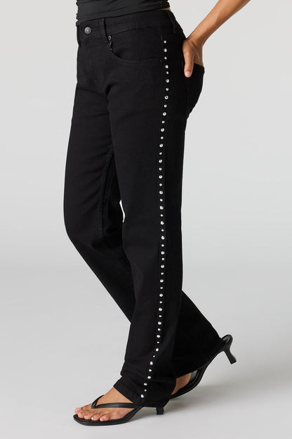Low Rise Studded Jean