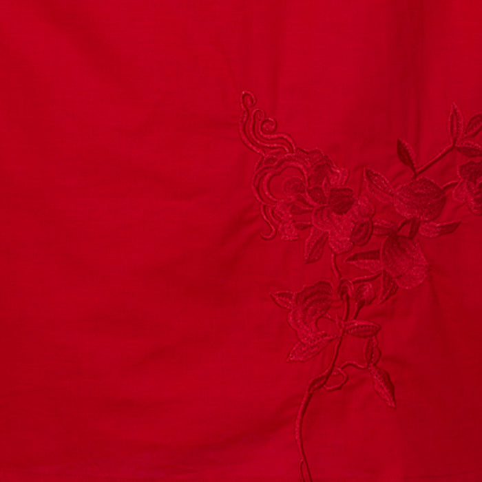 Luminous Flora Blouse (Red)