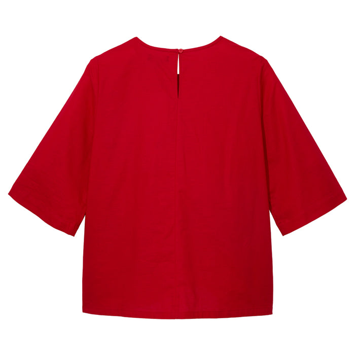 Luminous Flora Blouse (Red)