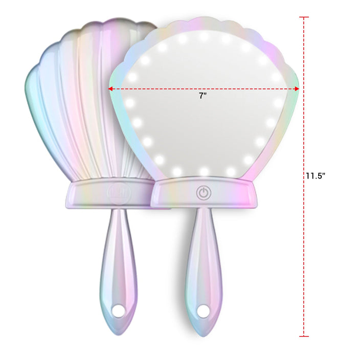 Lurella LED Shell Shock Handheld Mirror - ikatehouse
