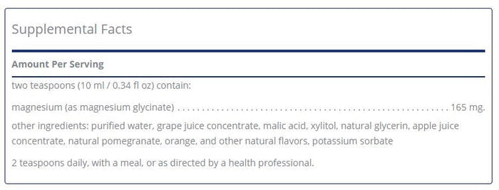 Magnesium Glycinate liquid by Pure Encapsulations