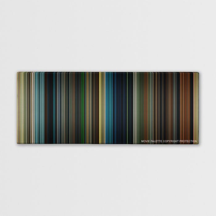 Maleficent color palette canvas print: thousands of thin vertical stripes of color