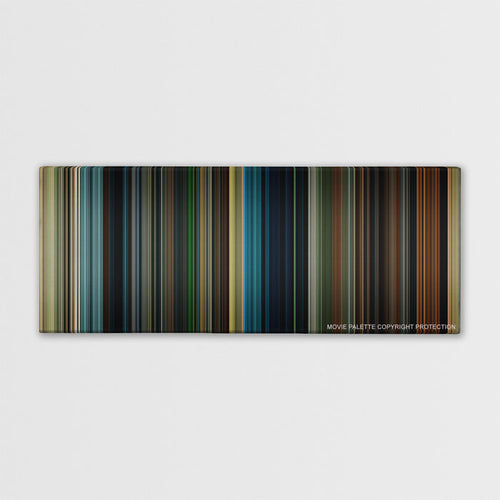 Maleficent color palette canvas print: thousands of thin vertical stripes of color
