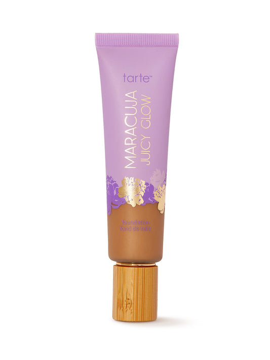 Tarte Maracuja Juicy Glow foundation tube on a white background