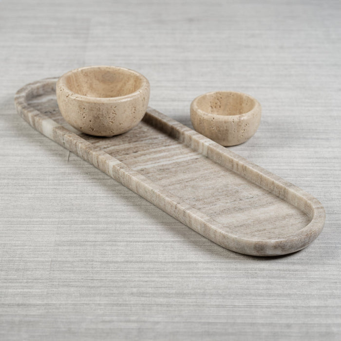 Marble Oval Tray - Decorative Trays by Carlyle Avenue