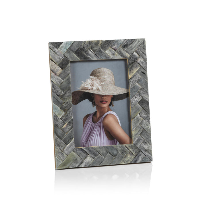 Mayfair Woven Bone Photo Frame - Picture Frames by Carlyle Avenue
