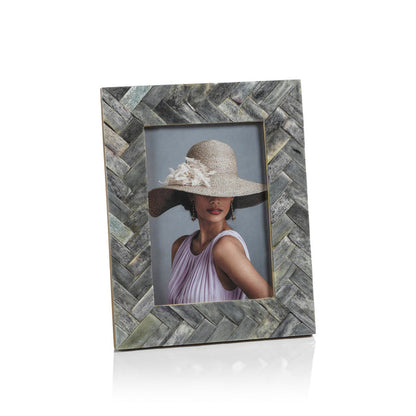 Mayfair Woven Bone Photo Frame - Picture Frames by Carlyle Avenue